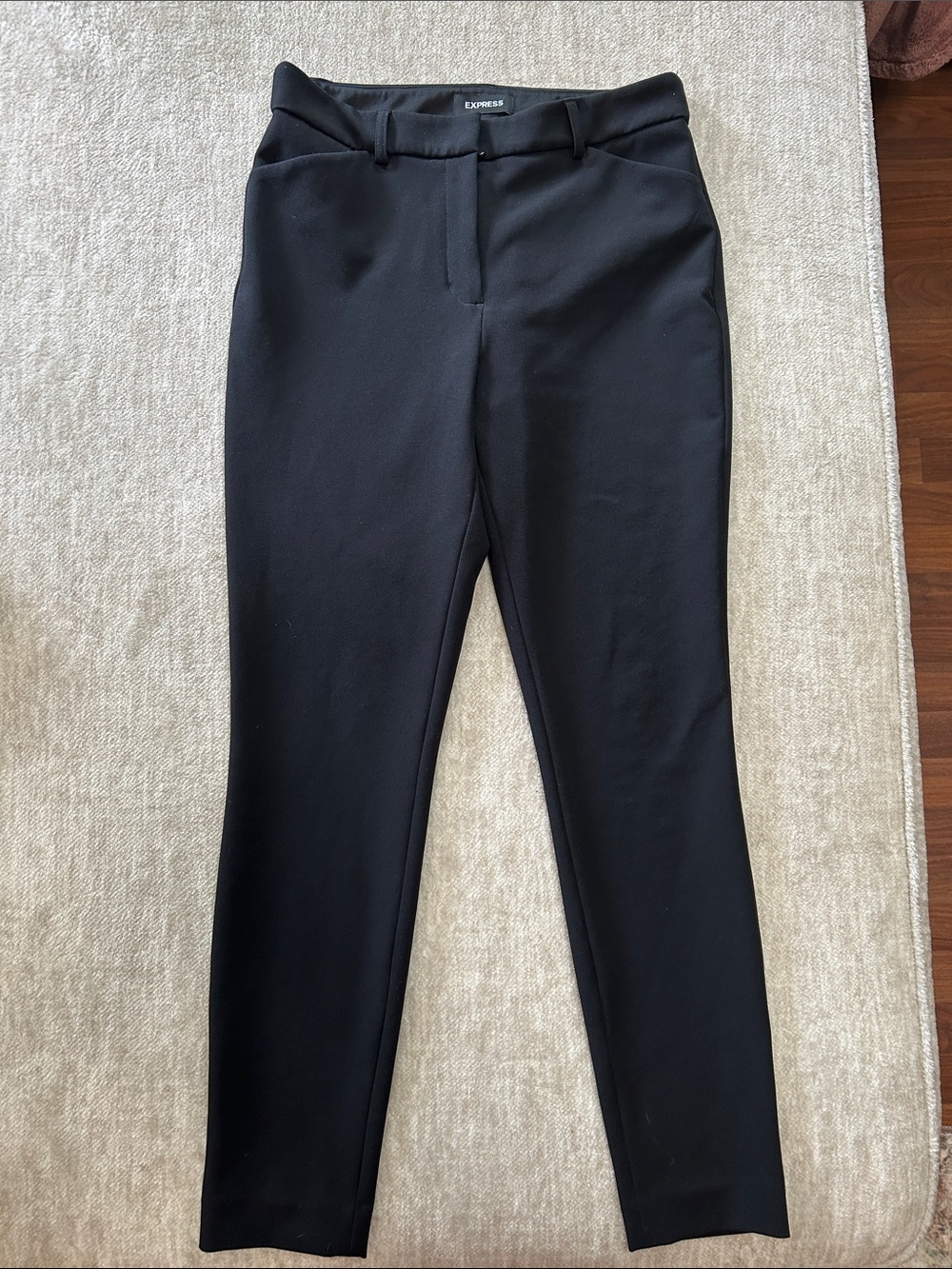 Express Black Super Soft Twill Skinny High Rise